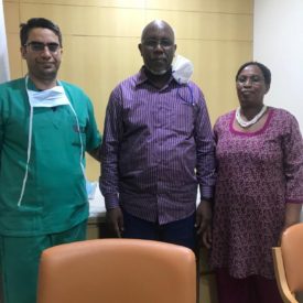 Patient after Roboti Radical prostatectomy, David Mwangi Njuru, Day 23, Resident of Kenya